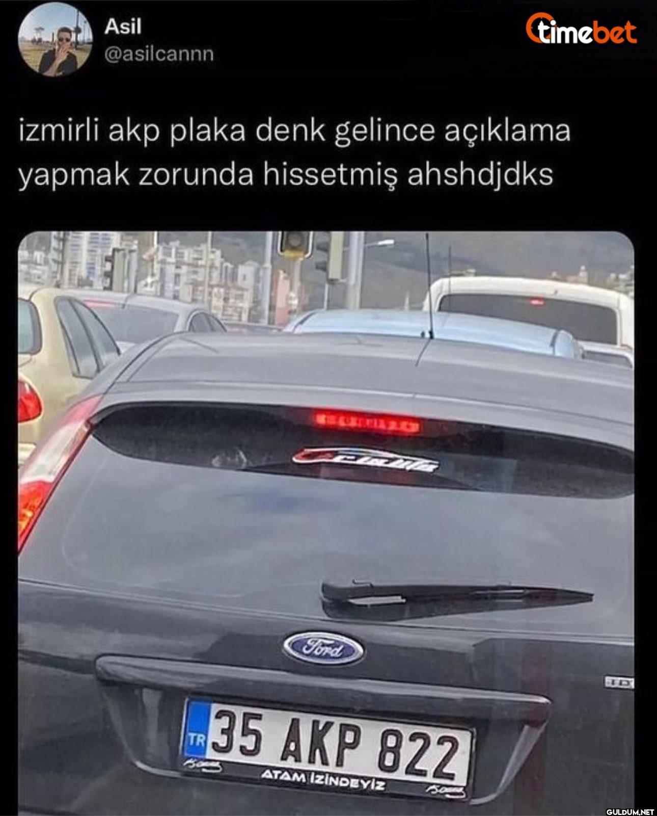 timebet izmirli akp plaka...