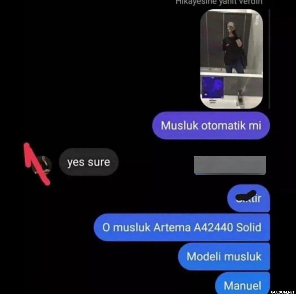 yes sure Hikayesine yanıt...