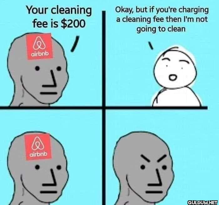 Your cleaning fee is $200...