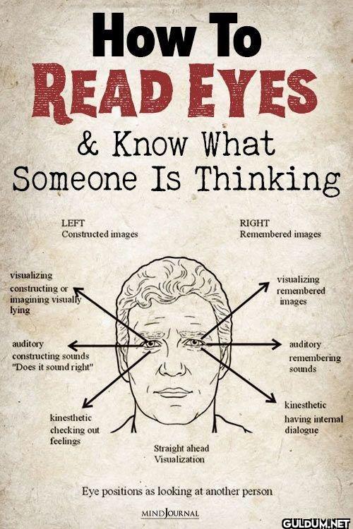 15. How To Read Eyes.   ...