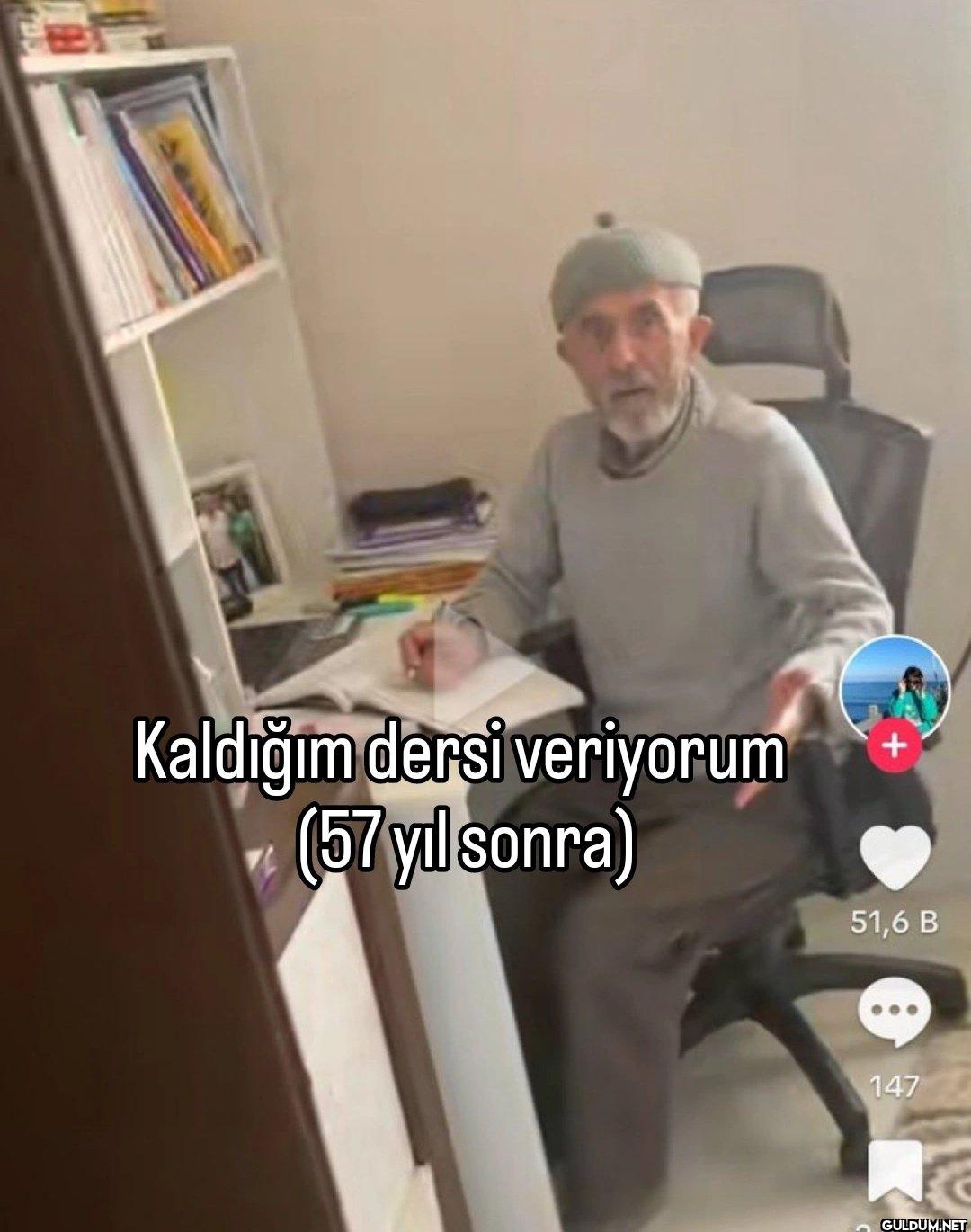 Kaldığım dersi veriyorum...