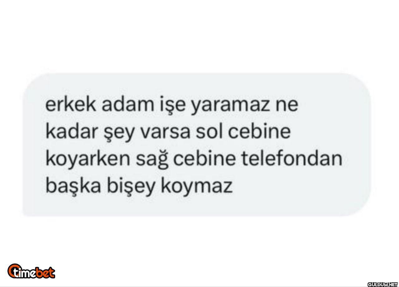 erkek adam işe yaramaz ne...