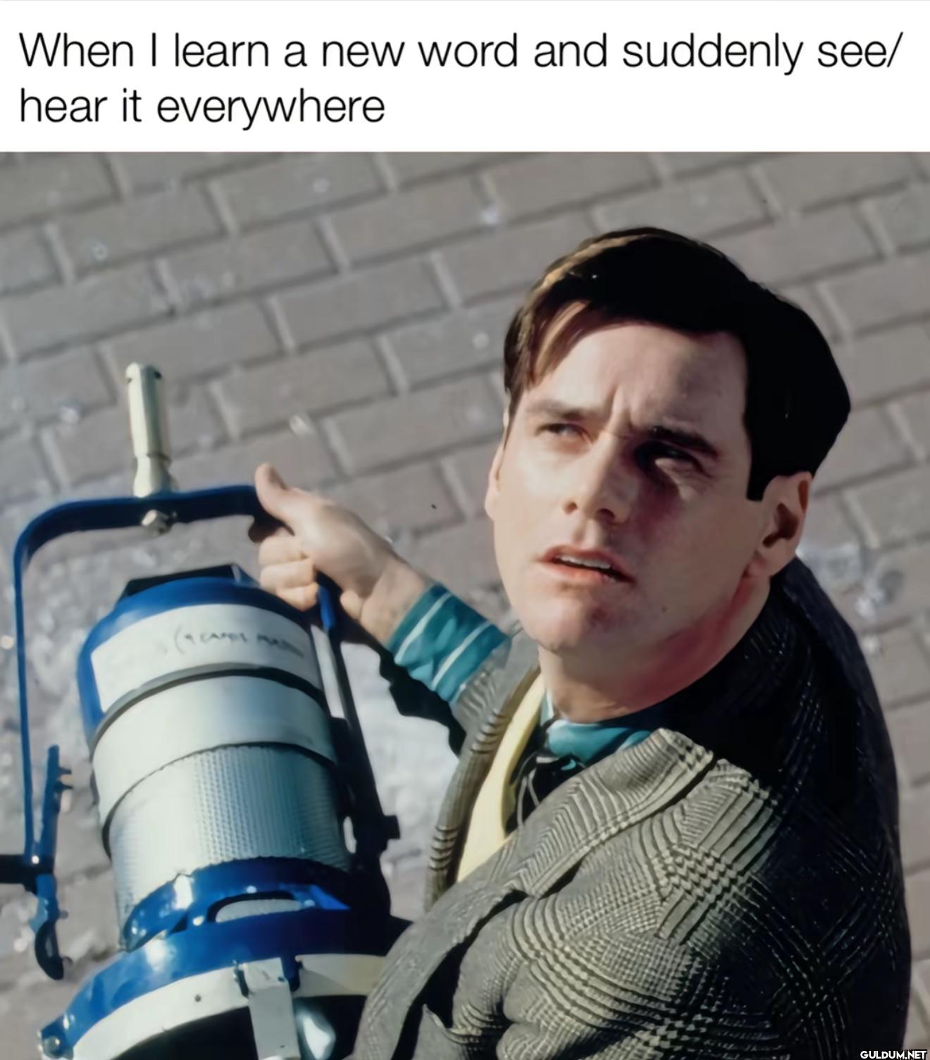 When I learn a new word...