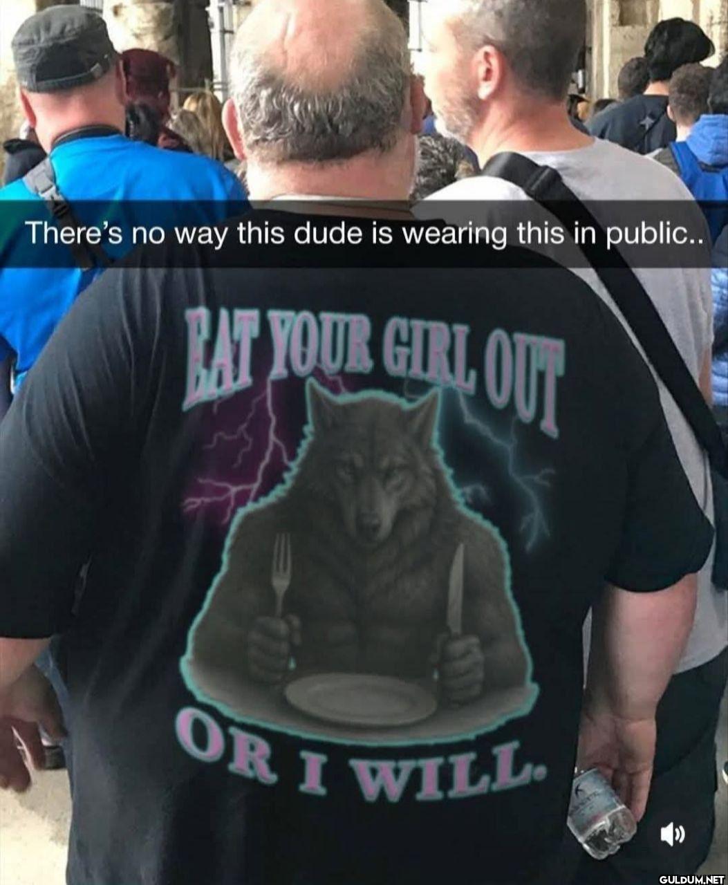 There's no way this dude...