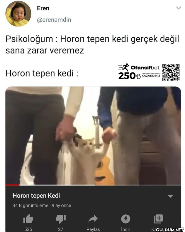 > Psikoloğum Horon tepen...