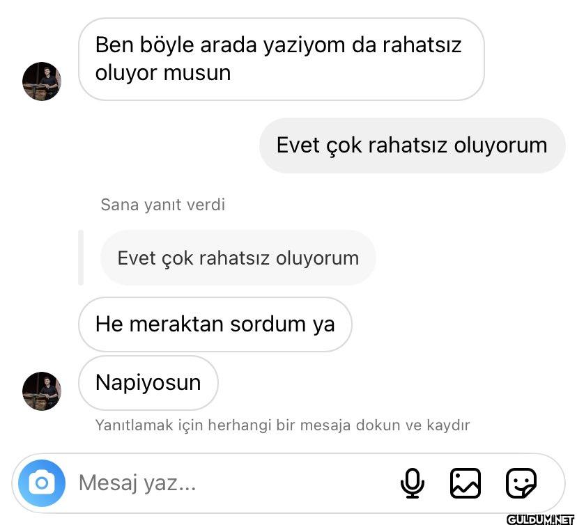 Ben böyle arada yaziyom da...