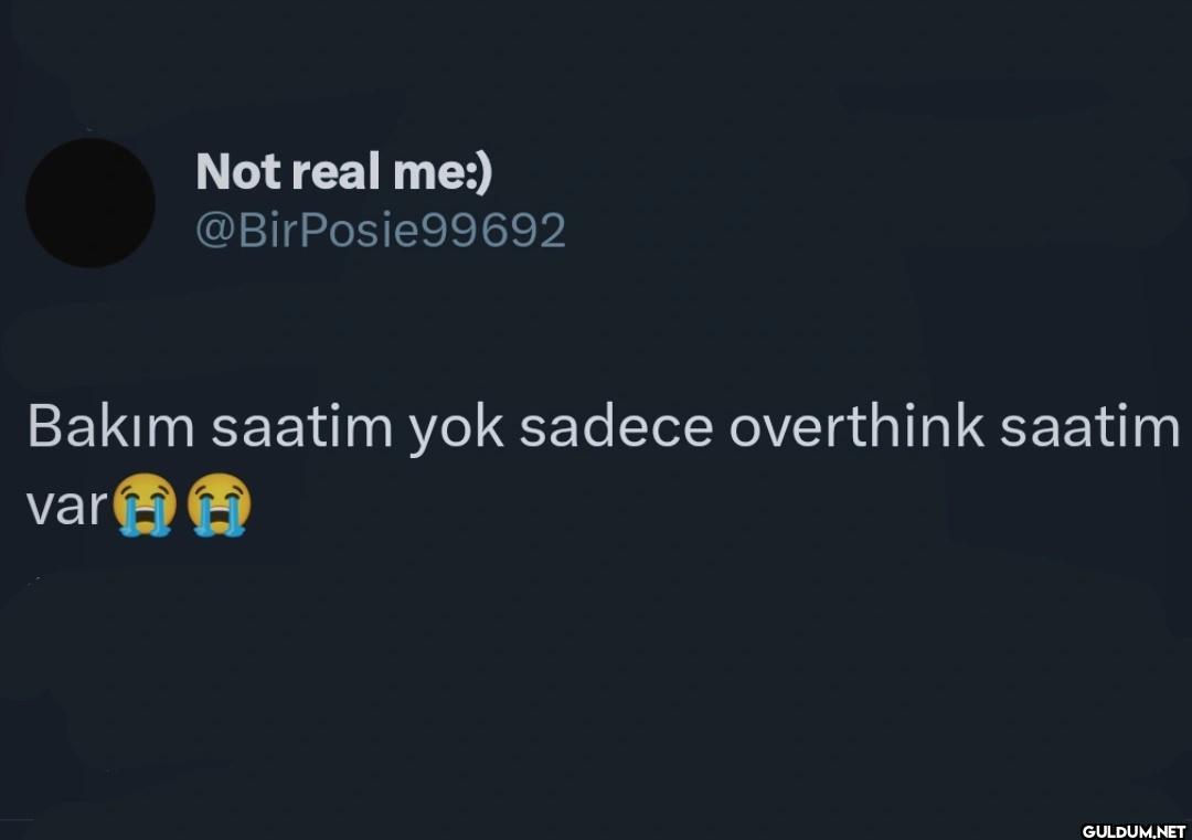 Bakım saatim yok sadece...