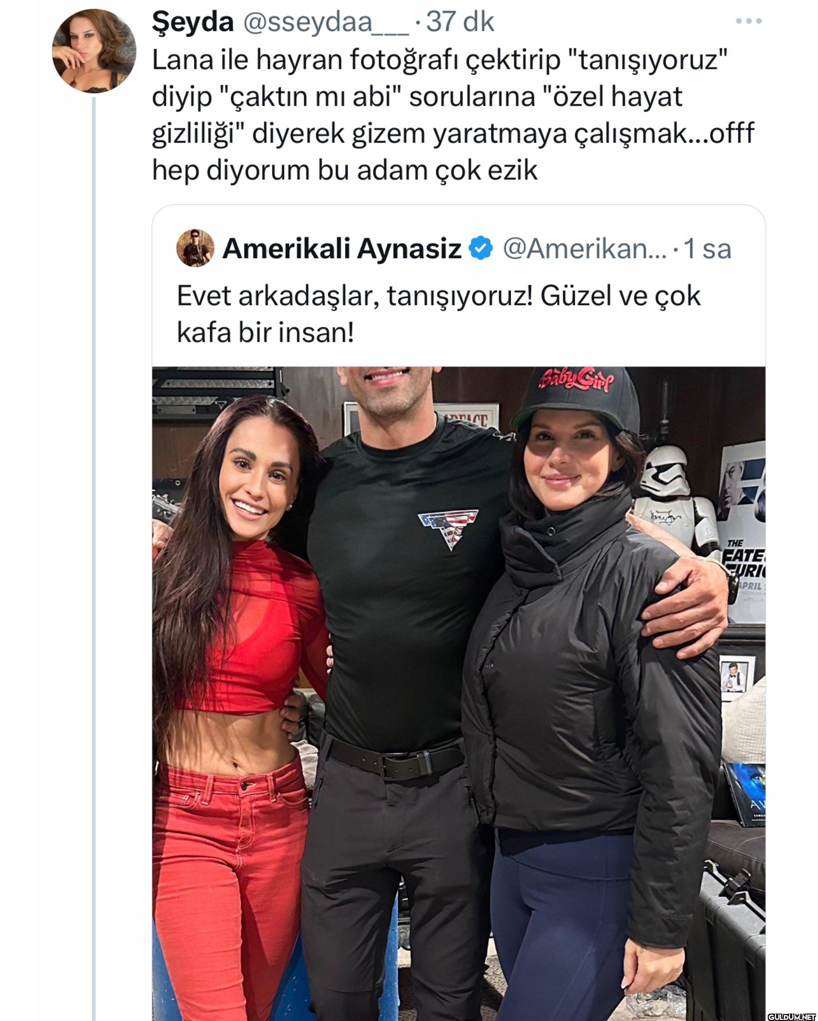 Amerikalı Aynasız’ın bugün...