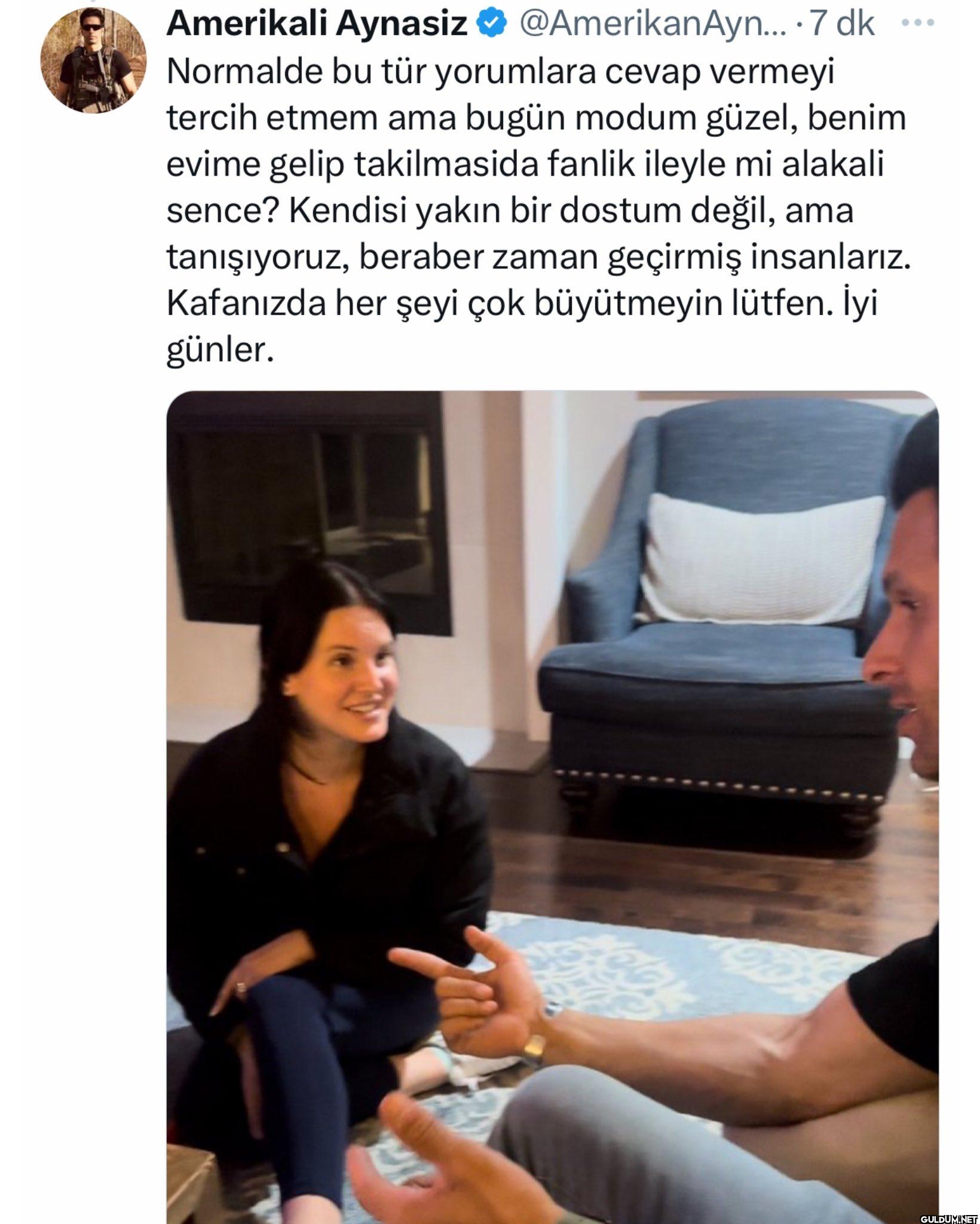 Amerikalı Aynasız’ın bugün...