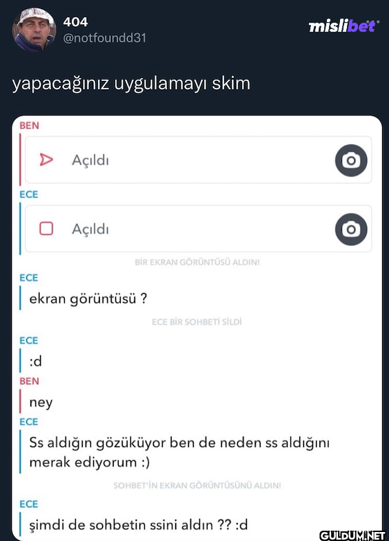 yapacağınız uygulamayı...