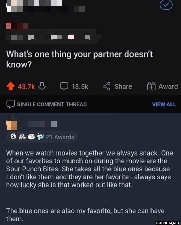 What's one thing your...