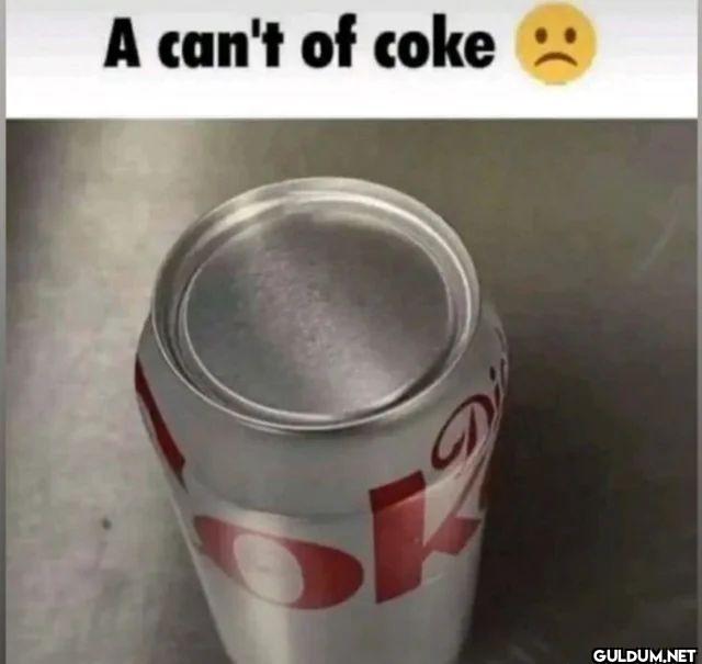 A can't of coke