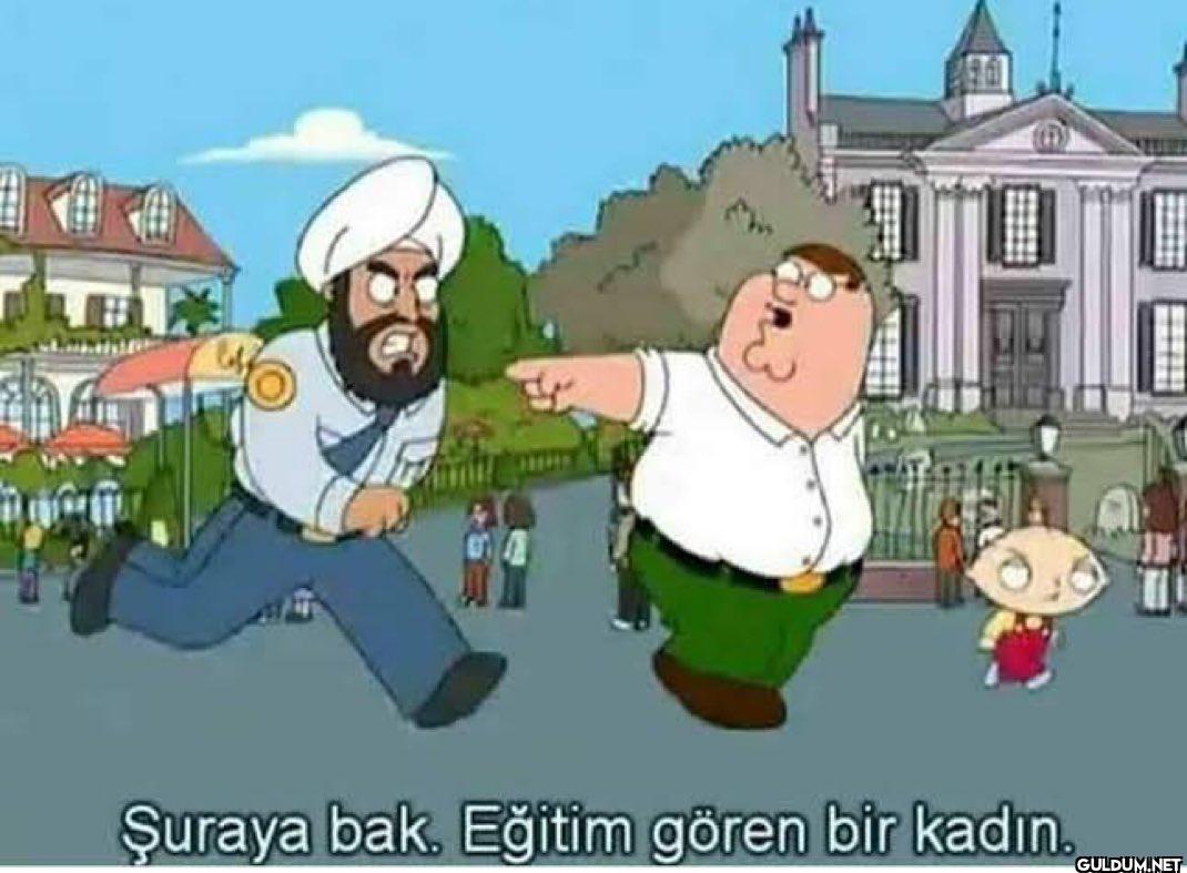 Şuraya bak. Eğitim gören bir kadın.