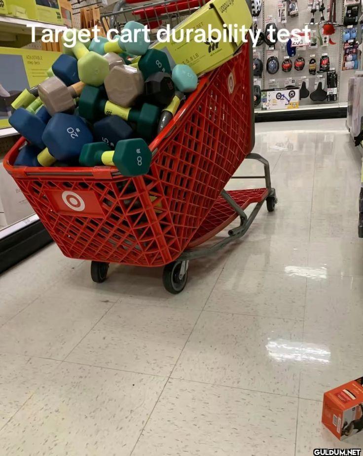Target cart durability test