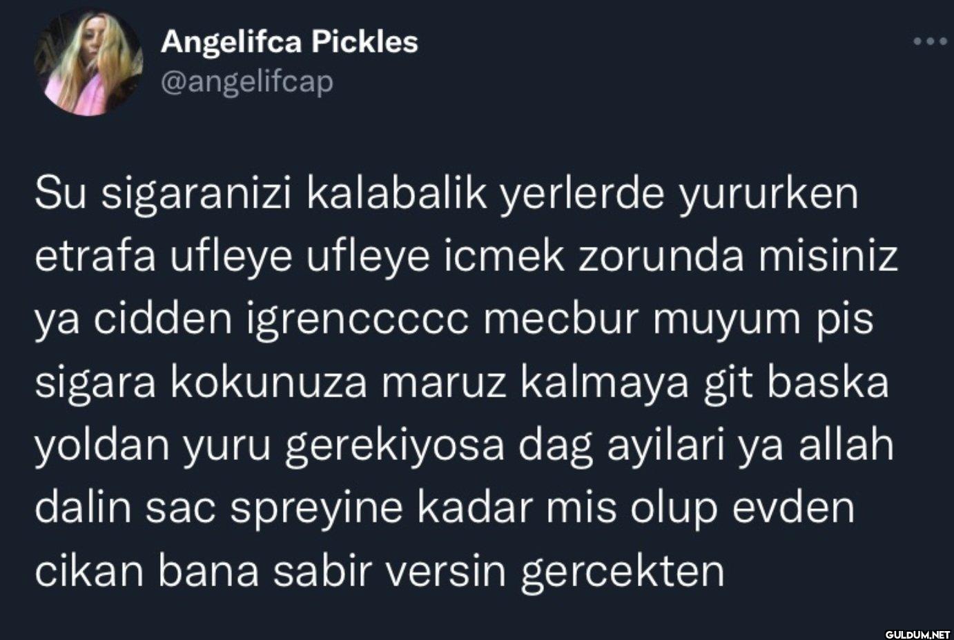 Su sigaranizi kalabalik...