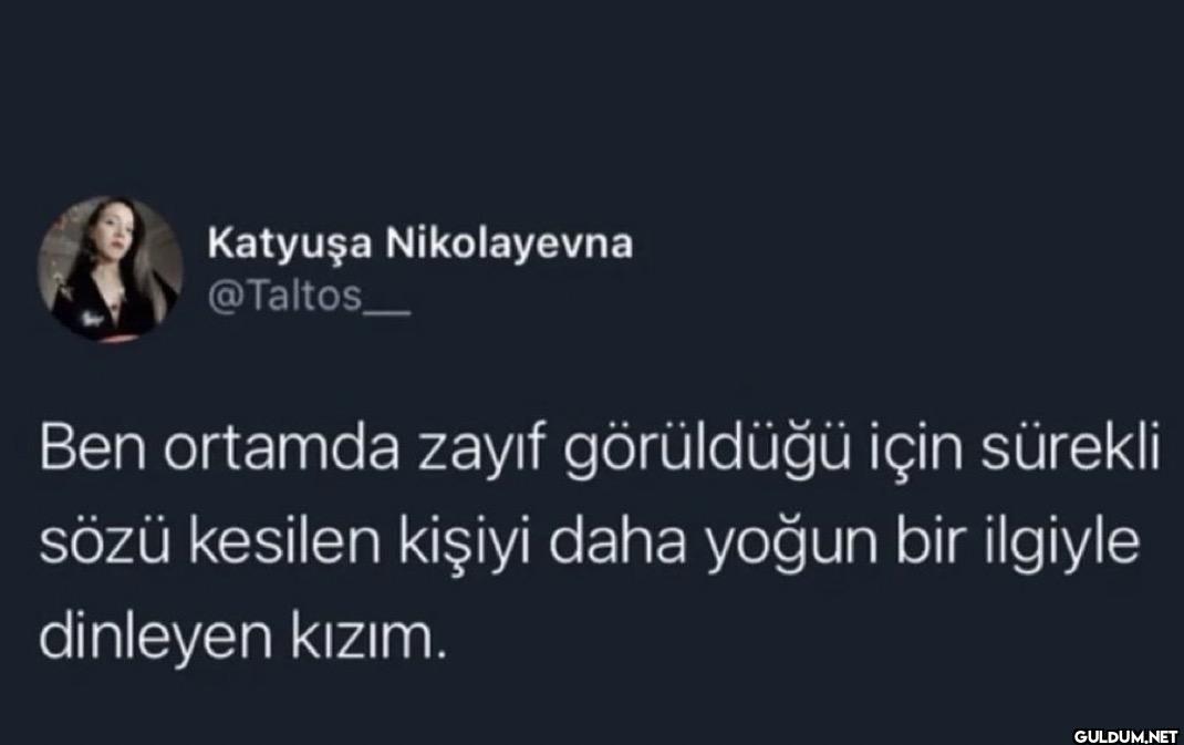 Ben ortamda zayıf...