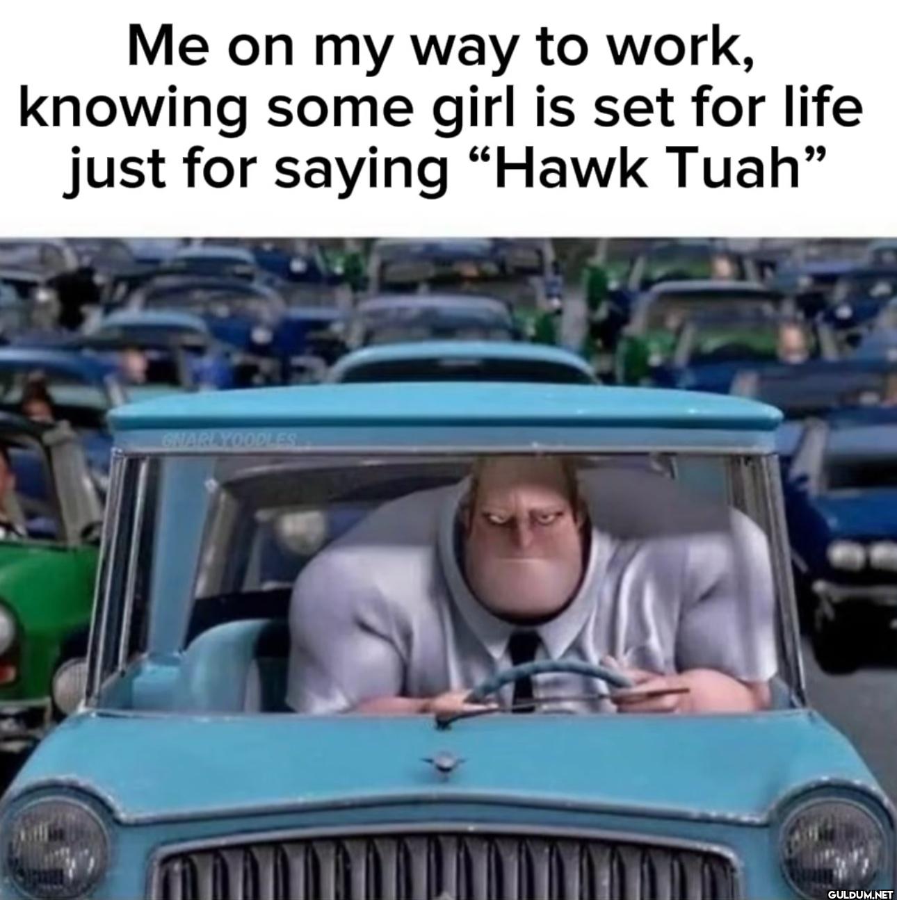 Me on my way to work,...