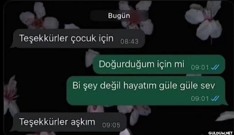 Bugün Teşekkürler çocuk...