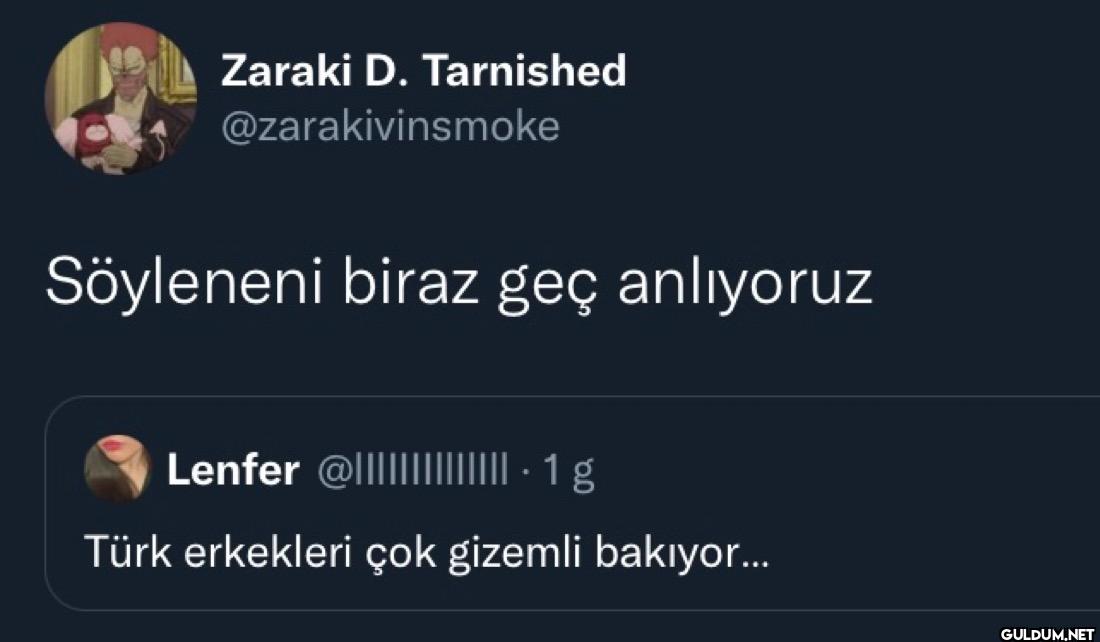 Söyleneni biraz geç...