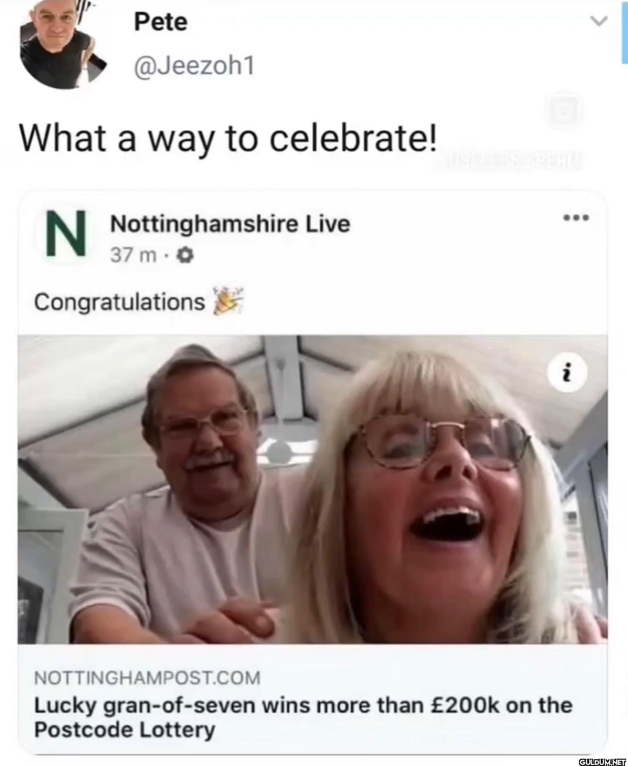What a way to celebrate! N...