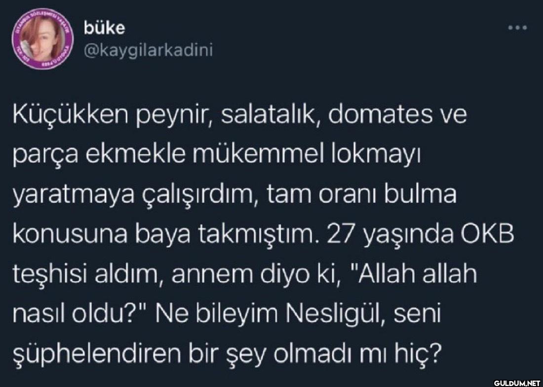 Küçükken peynir,...