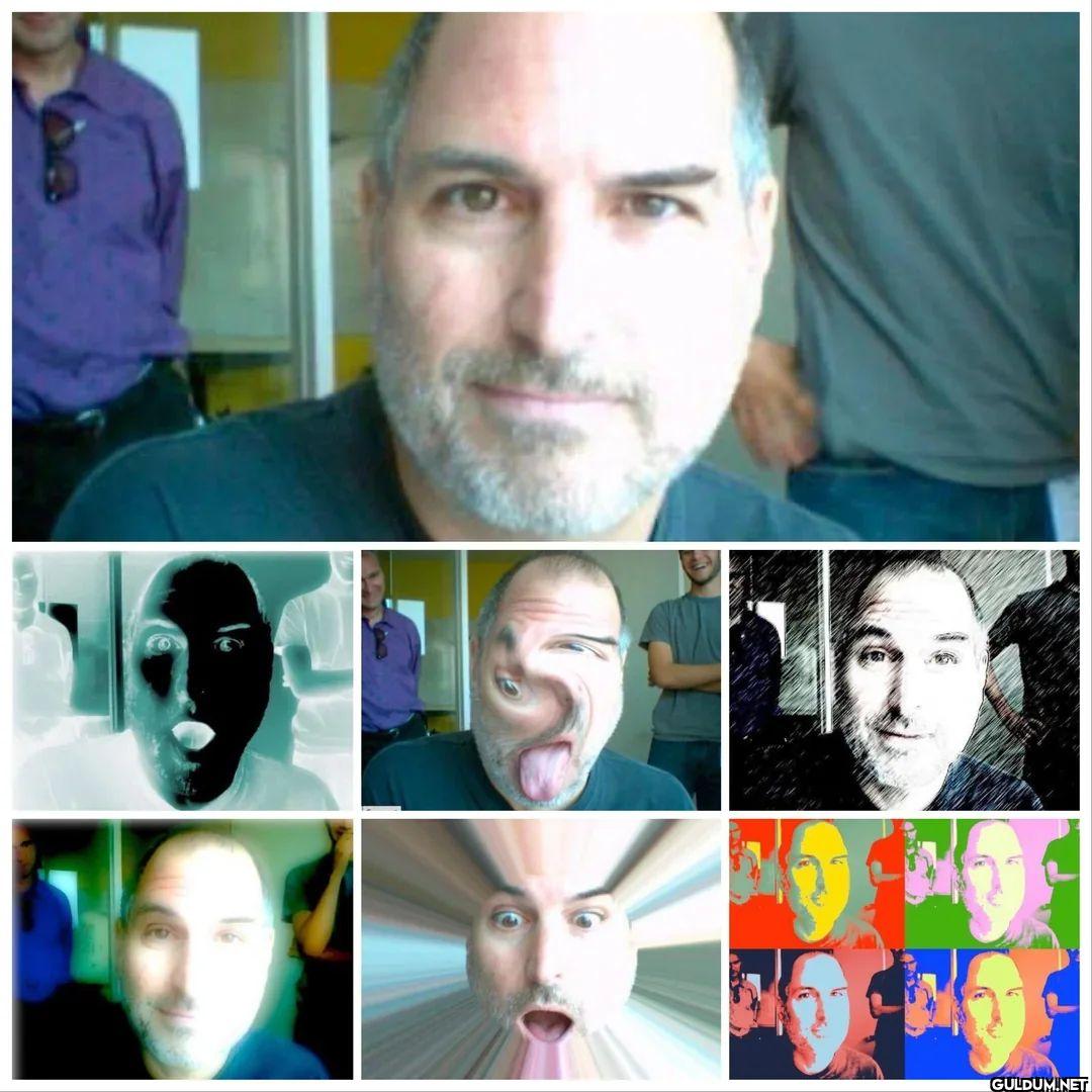 Steve Jobs testing the...