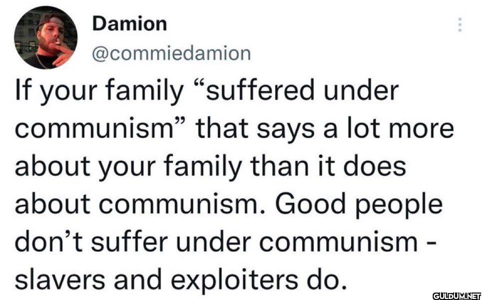 your family "suffered...