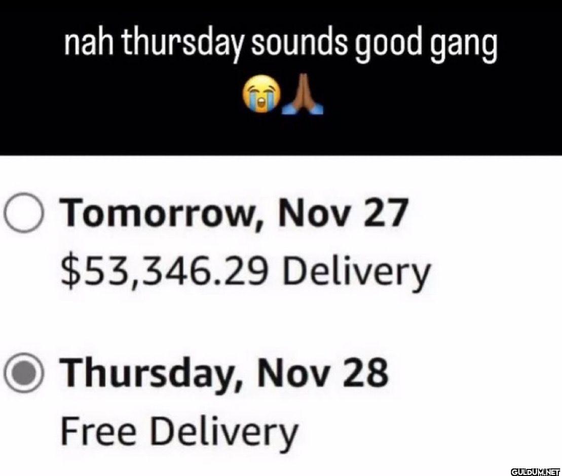 nah thursday sounds good...