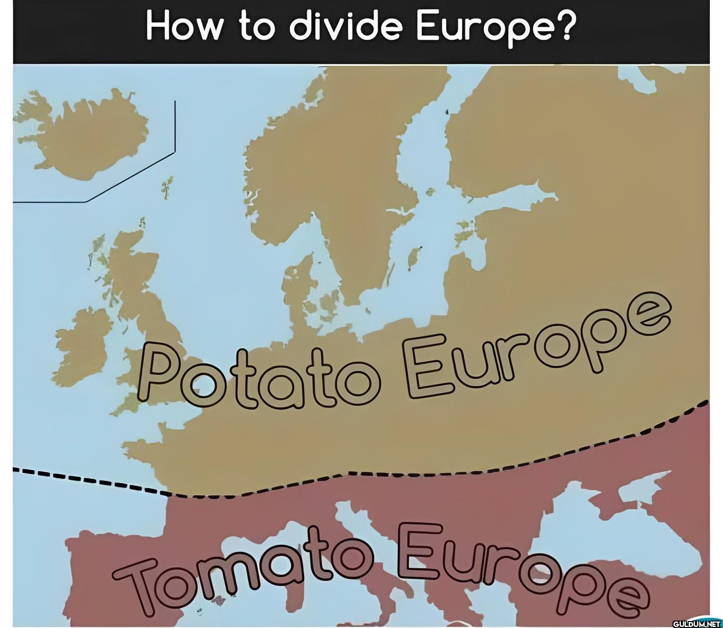 How to divide Europe?...