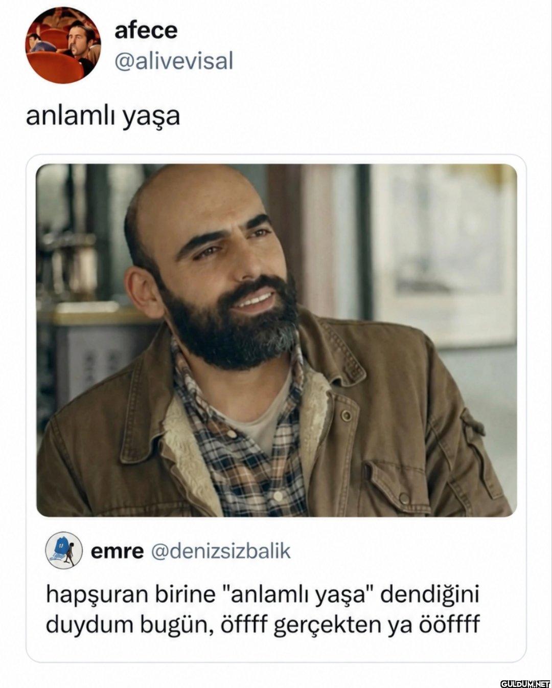 anlamlı yaşa emre...