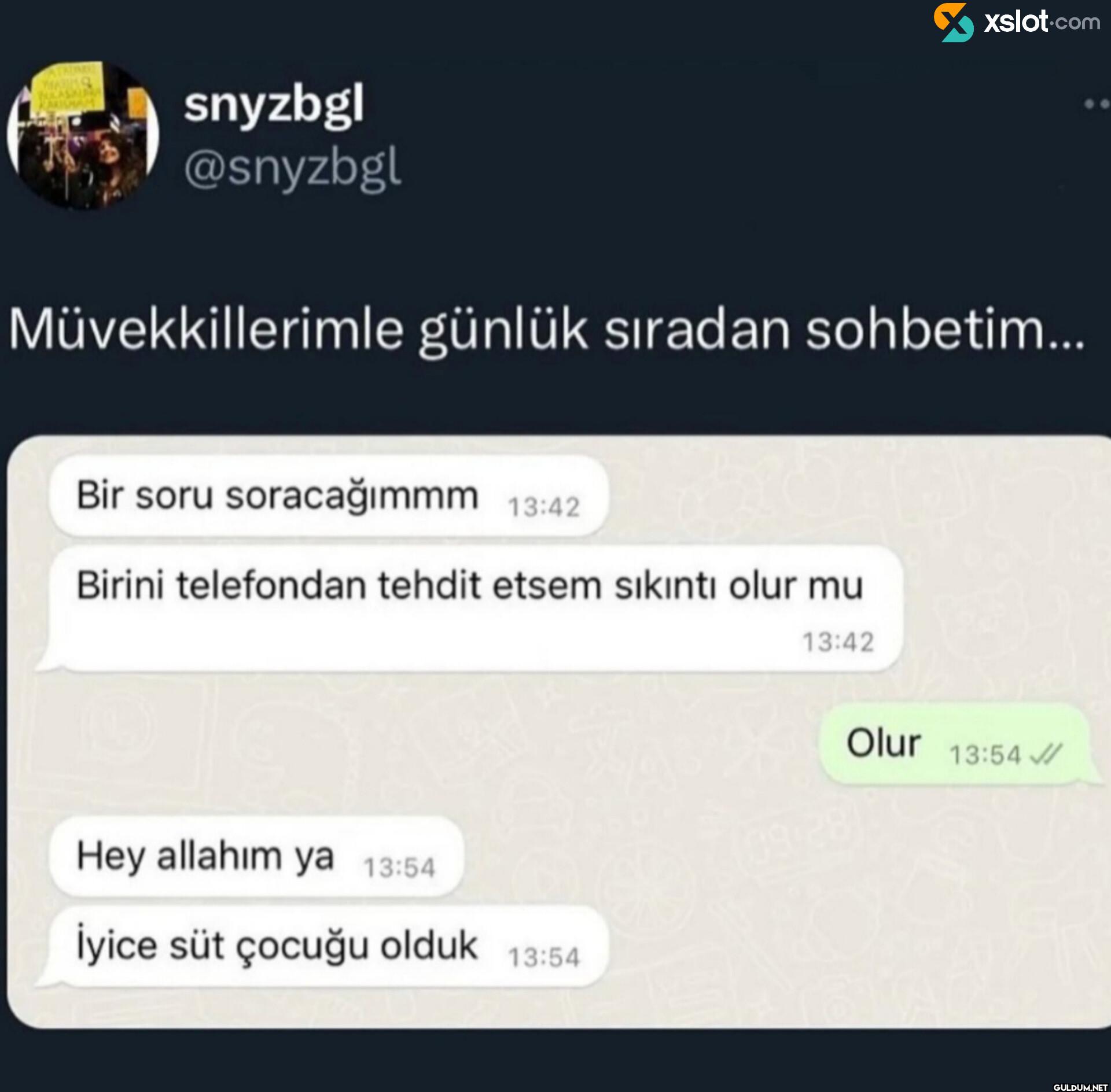 Müvekkillerimle günlük...