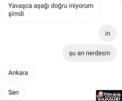 Yavaşca aşağı doğru...