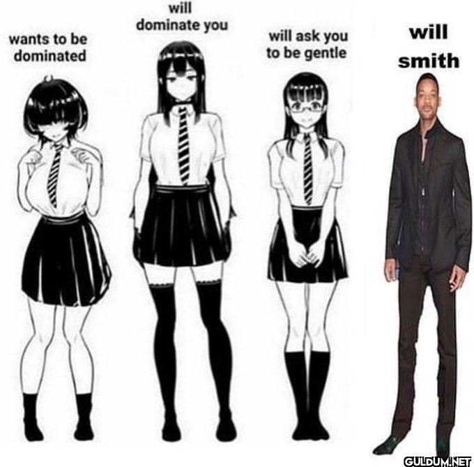 wants to be dominated will...