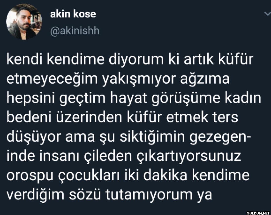 kendi kendime diyorum ki...
