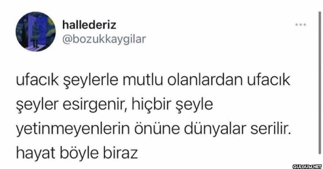 ufacık şeylerle mutlu...