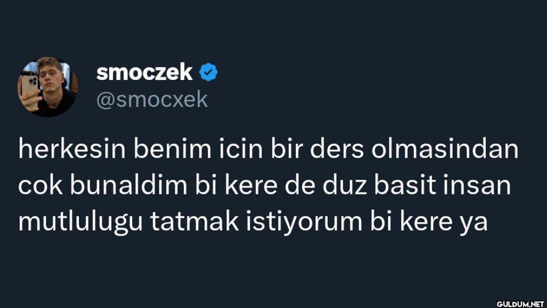 herkesin benim icin bir...
