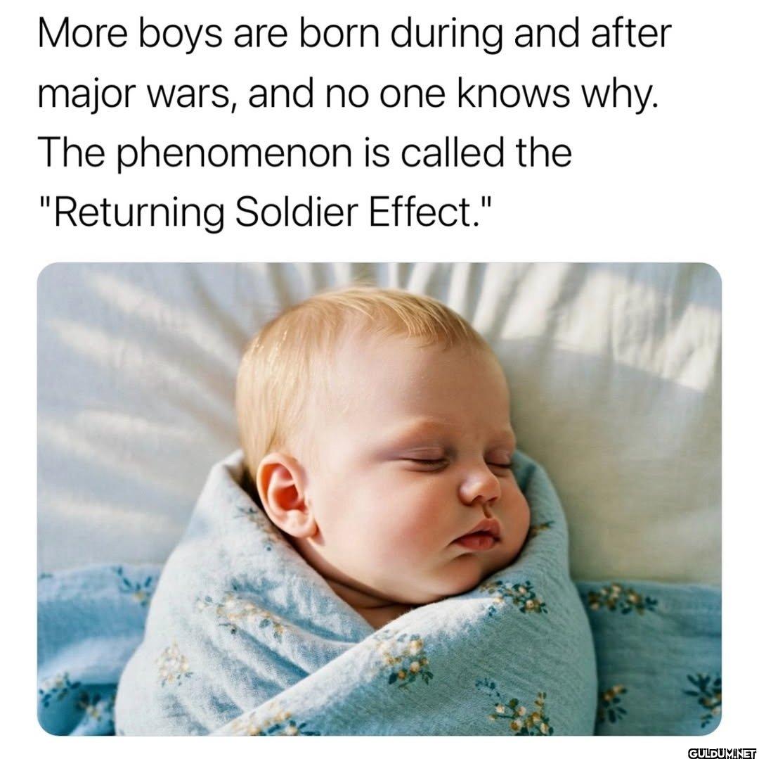 🤔    More boys are born...
