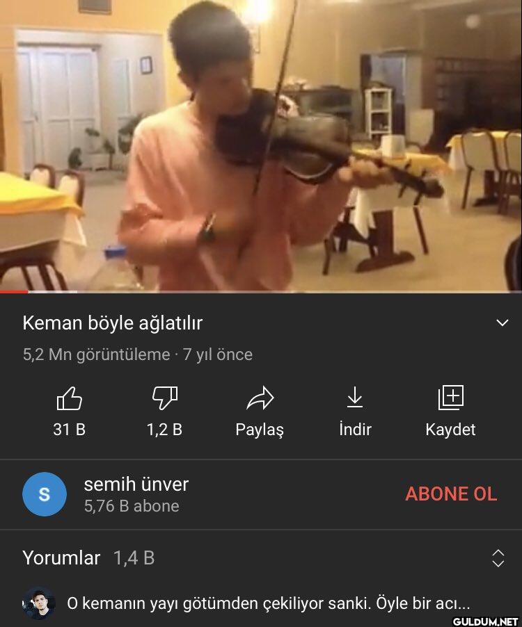 Ahahajsbsb    Keman böyle...