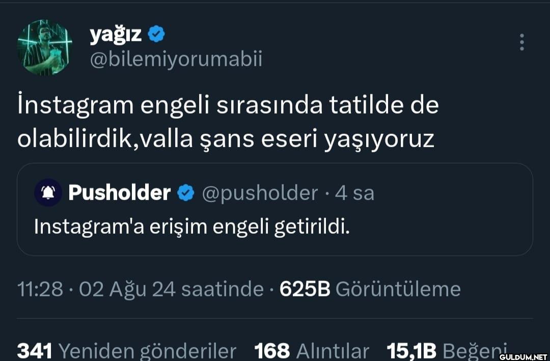 İnstagram engeli sırasında...