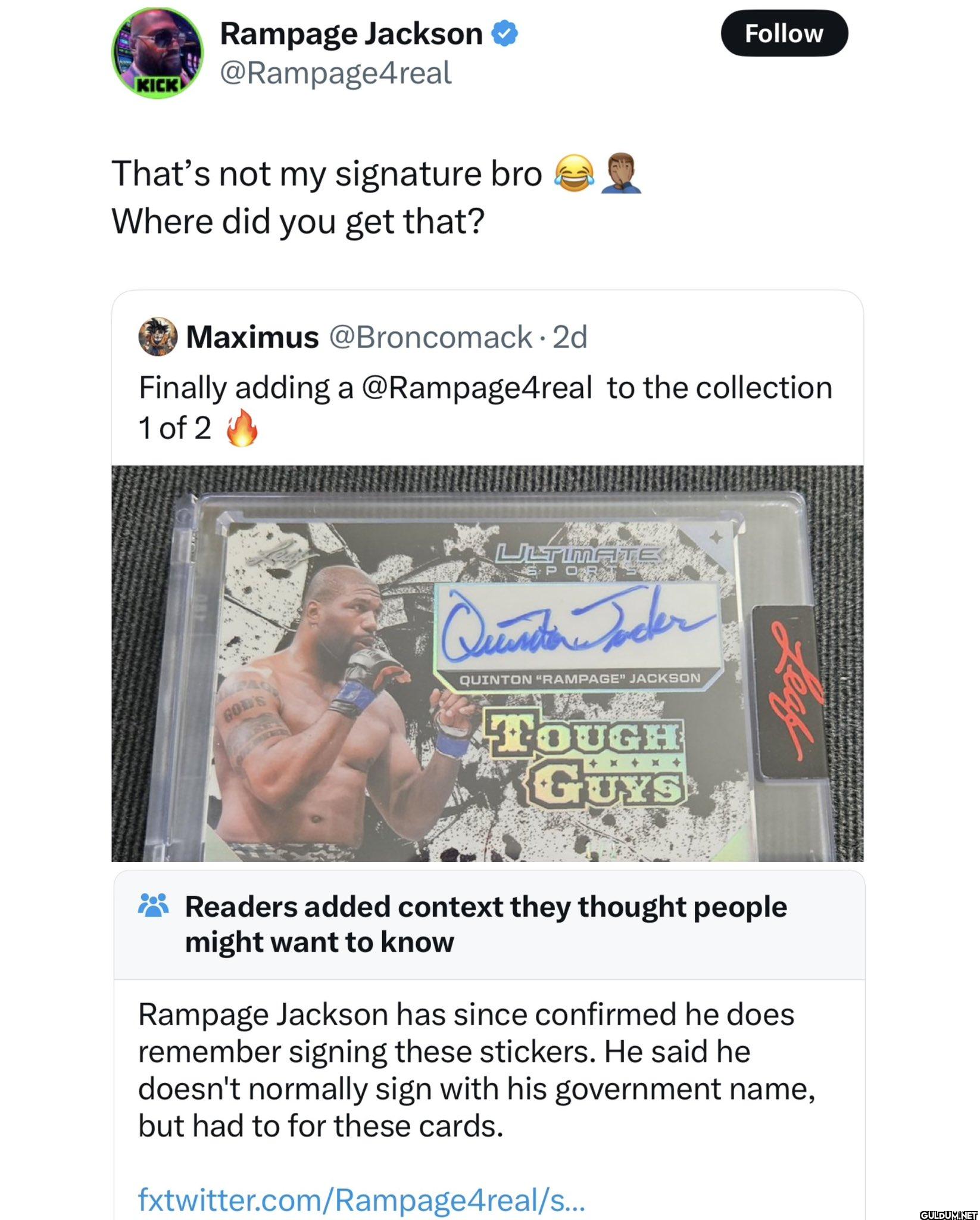 That's not my signature...