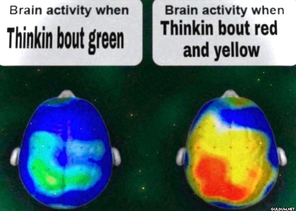 Brain activity when...