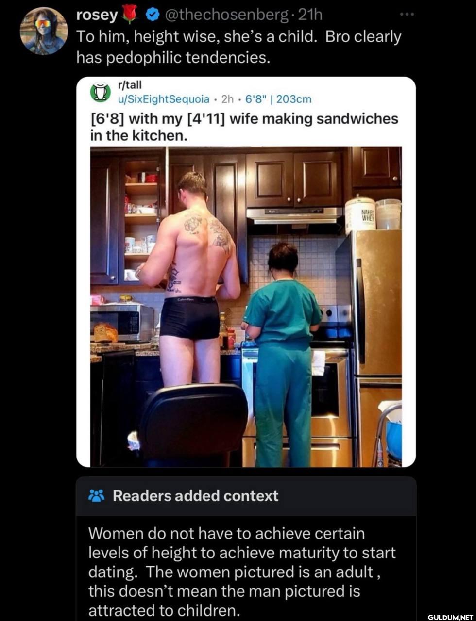 21h To him, height wise,...