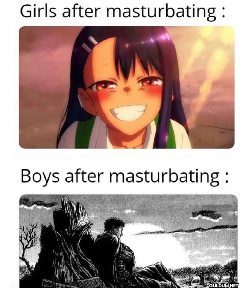 Girls after masturbating:...