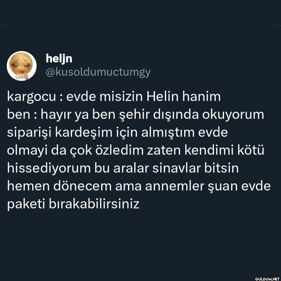 kargocu: evde misizin...