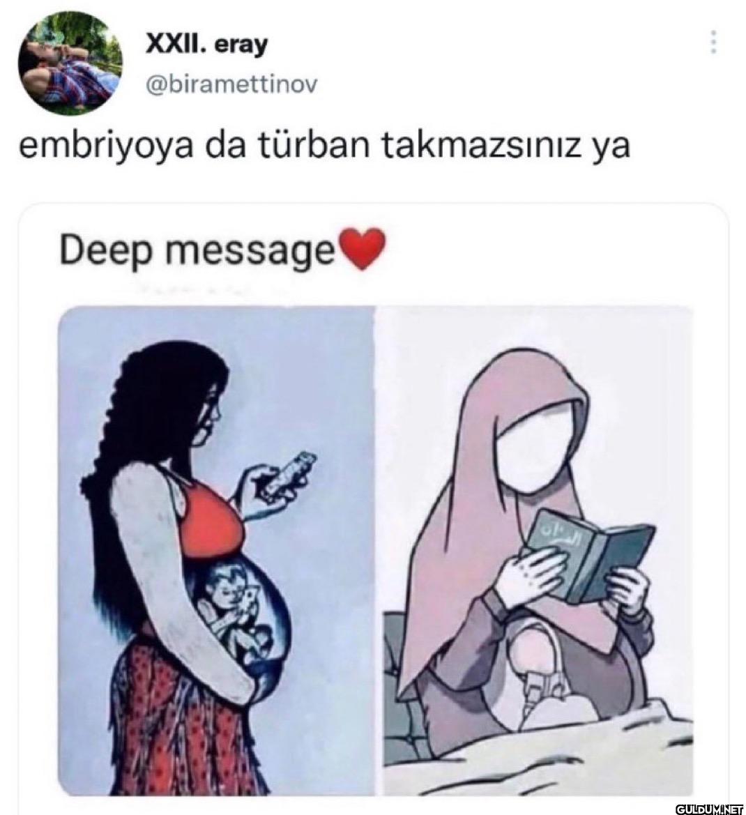 embriyoya da türban...