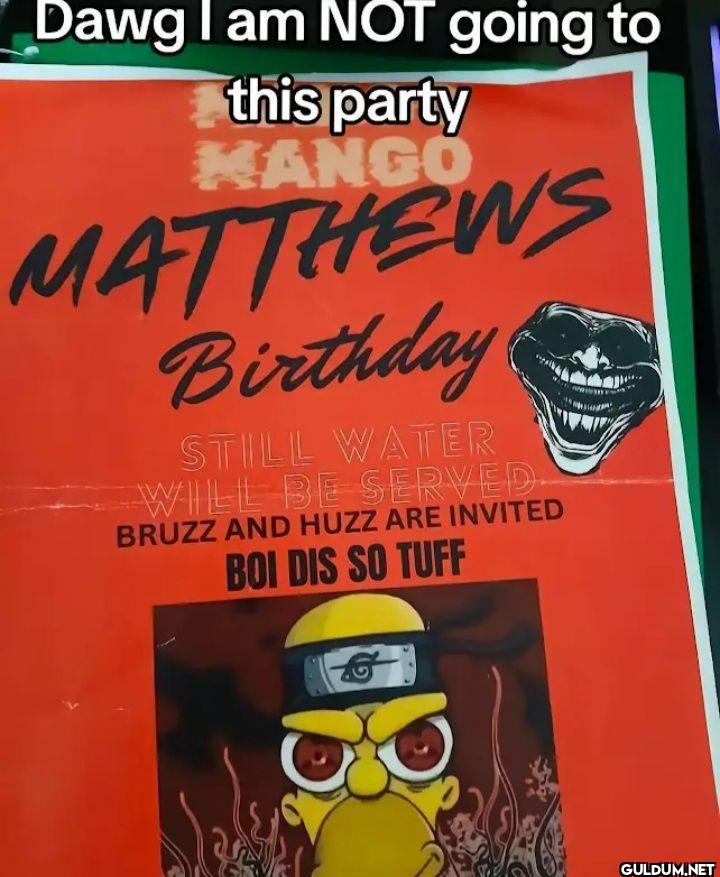 Dawg I am NOT going to...