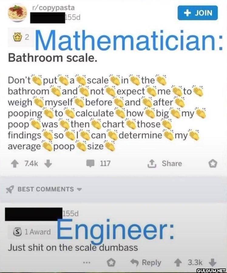 2 r/copypasta 155d + JOIN...