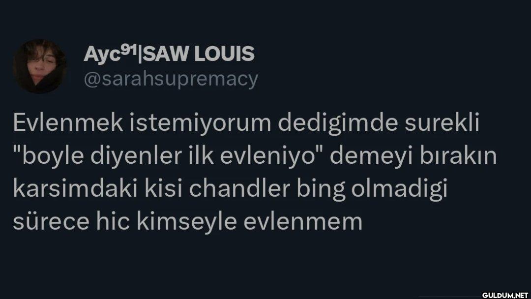 Evlenmek istemiyorum...