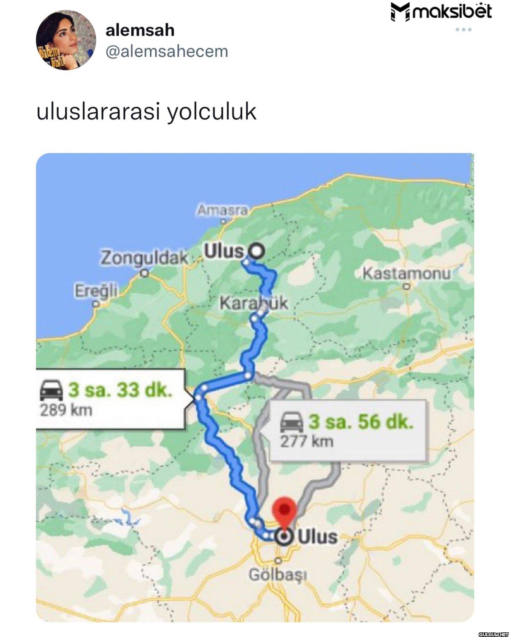 uluslararasi yolculuk...