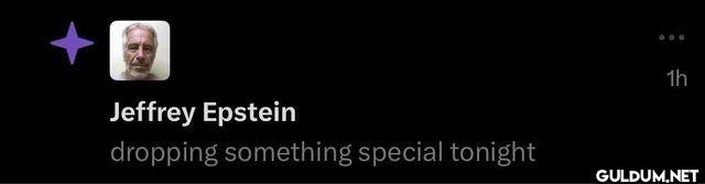Jeffrey Epstein dropping...